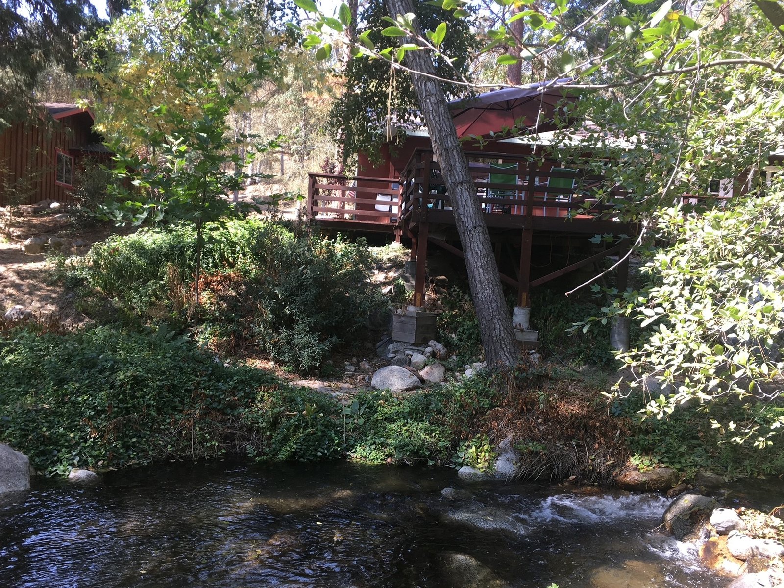 Cabin beside the creek