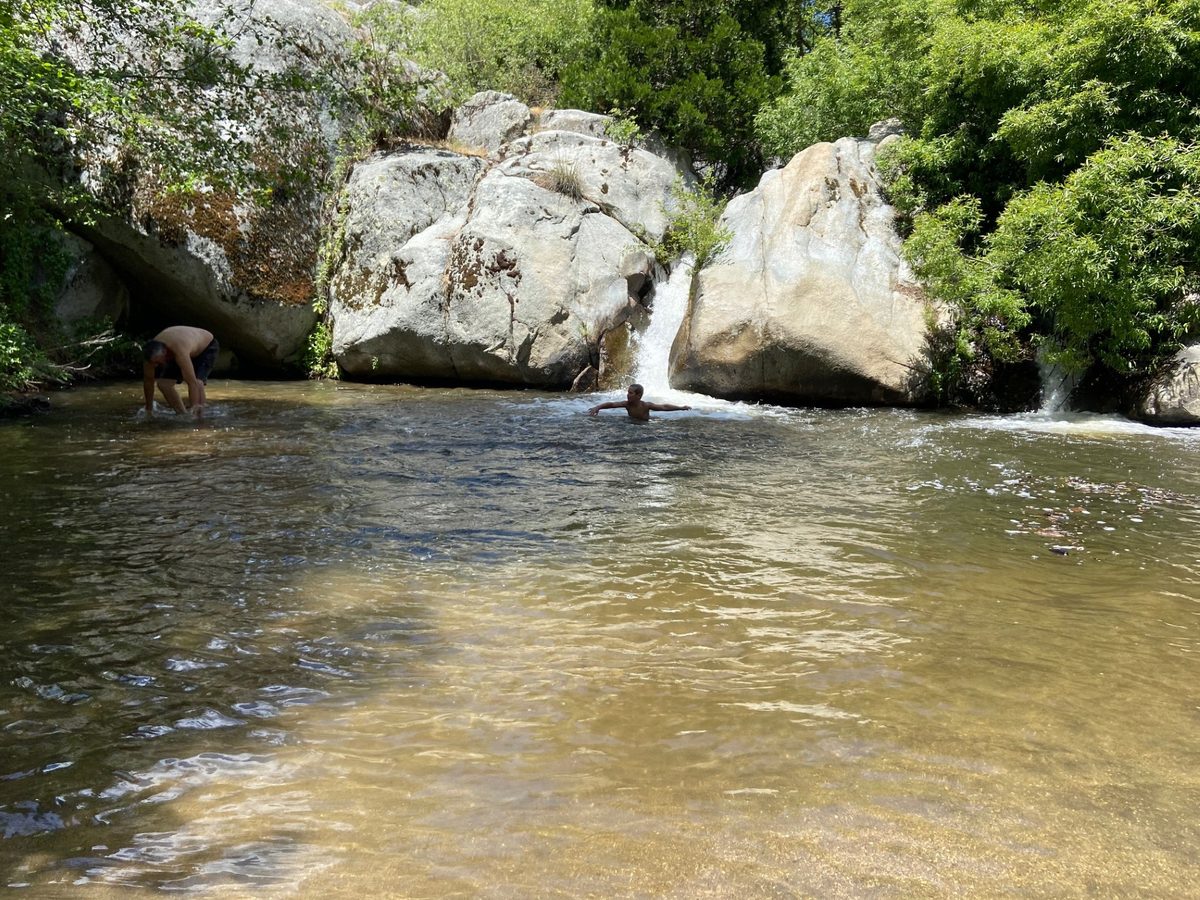 The swimming hole and falls